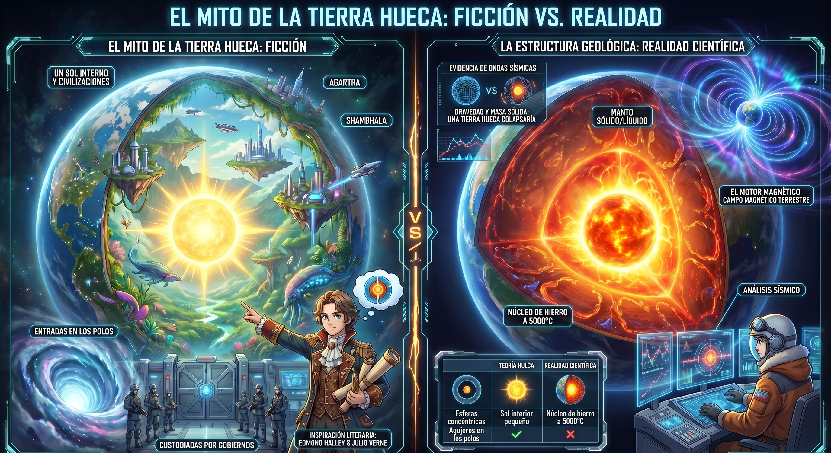 La Delirante Teoría de la Tierra Hueca